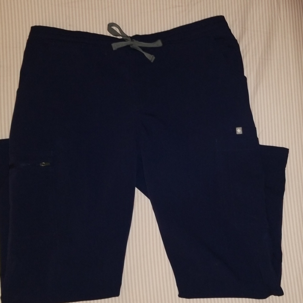 Figs navy blue scrub bottom